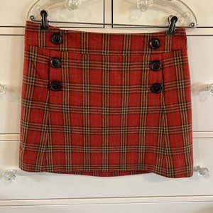 Gap Mini Skirt Plaid Size 4
